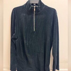 Liz Claiborne Unisex 3/4 Zip-Up Corduroy Sweater